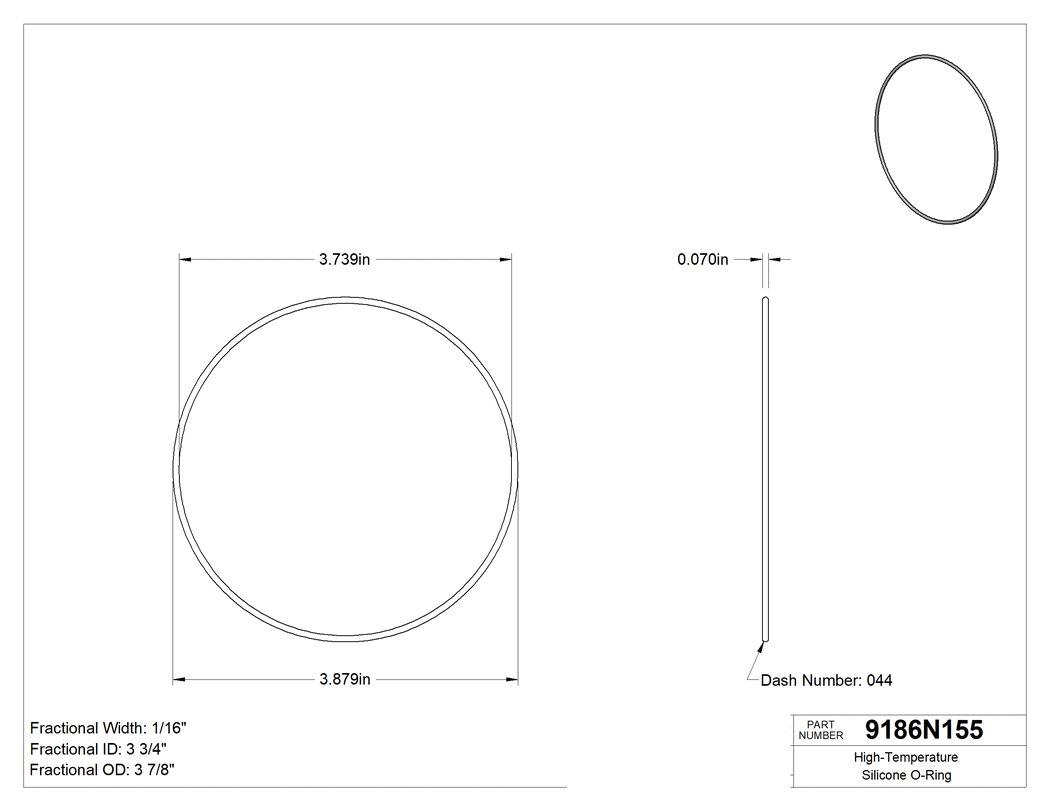 Technical drawing - 9186N155